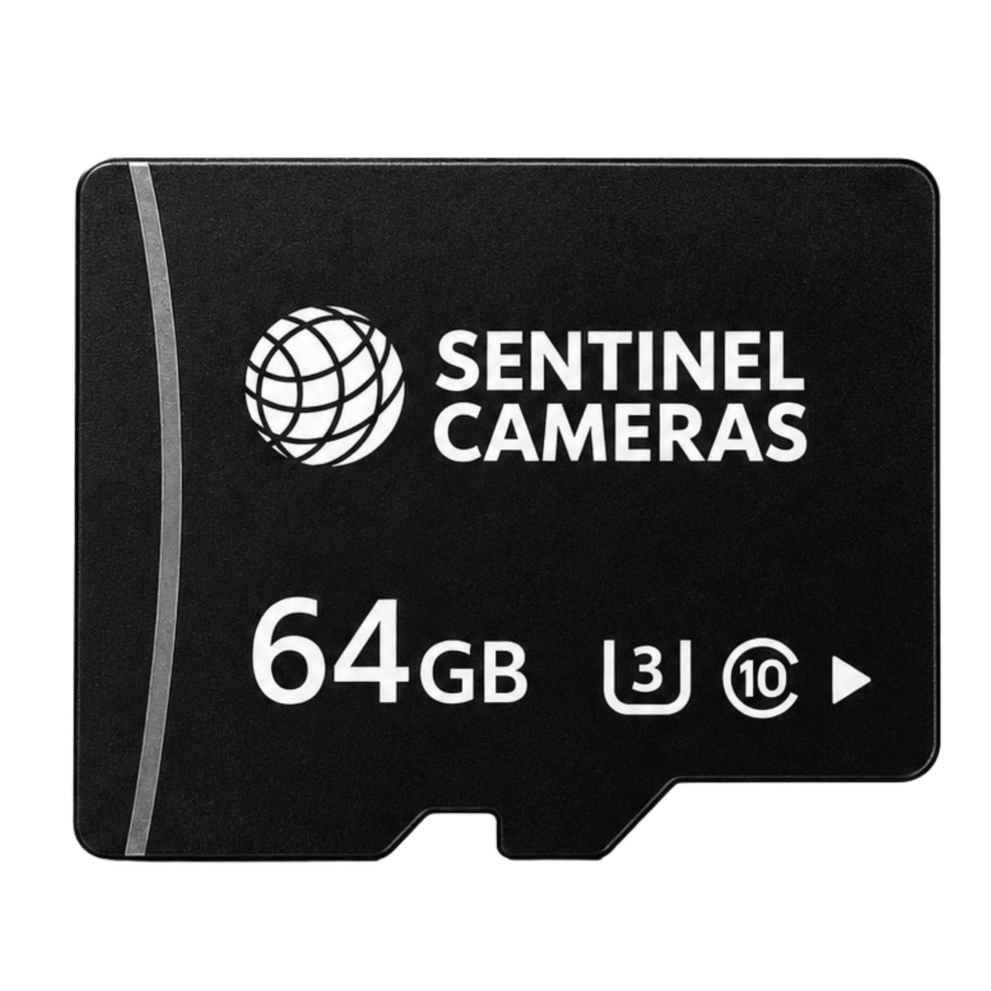 64GB microSD card shown with packaging