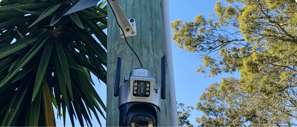 Up a timber pole with no power run: the spot decides the version